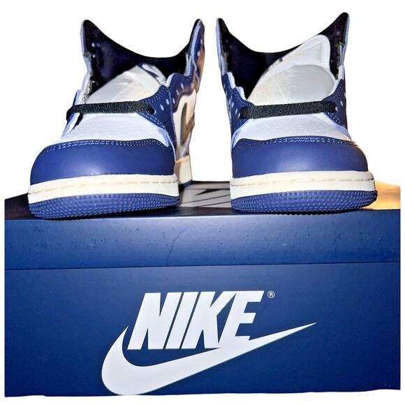 New Air Jordan 1 Retro Hi OG Midnight Navy Size 6.5 Youth / 8 Womens - Picture 3 of 13